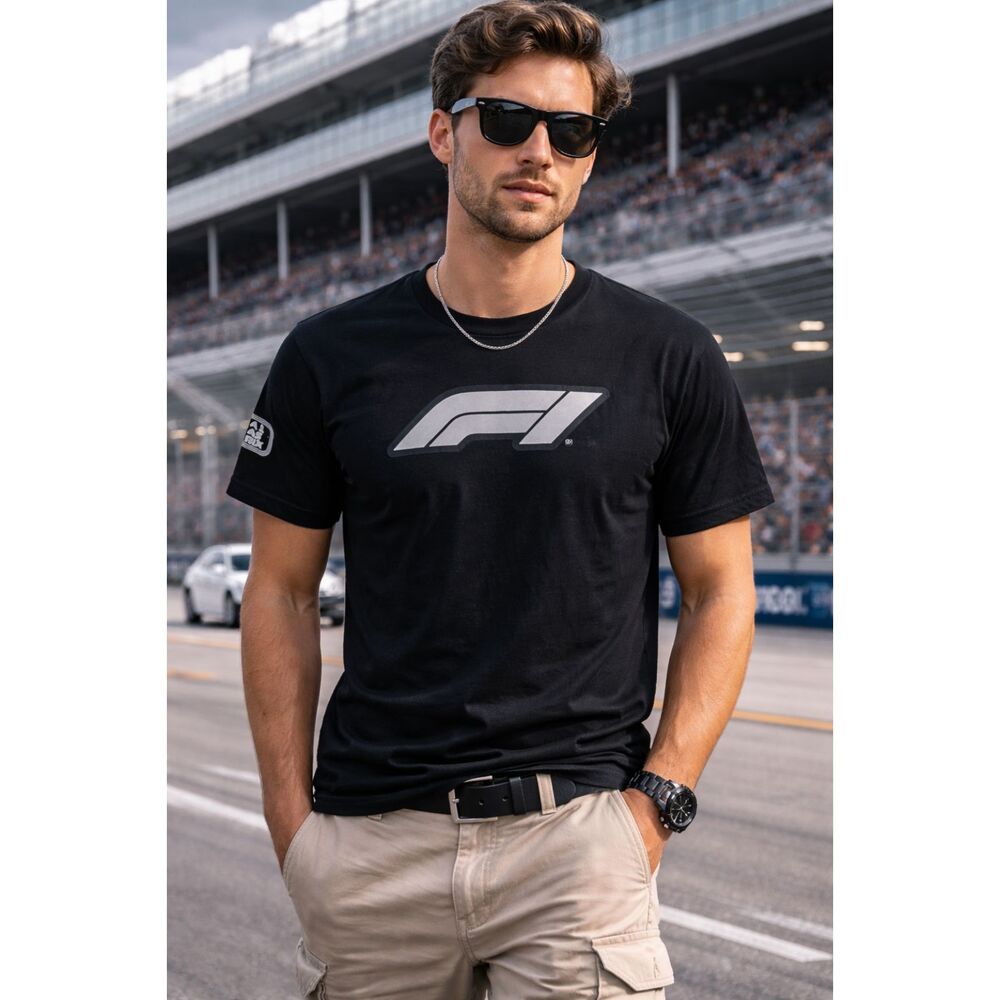 Formula One Las Vegas Grand Prix Black T Shirt Tee Top  Mens Size Small